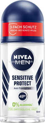 NIVEA MEN Deo Roll-On Sensitive Protect, 50 ml