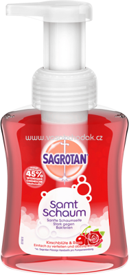 Sagrotan Samt-Schaum Handwaschschaum Kirschblüte & Rose, 250 ml