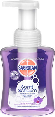Sagrotan Samt-Schaum Handwaschschaum Vanille & Orchidee, 250 ml