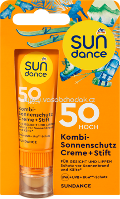 SUNDANCE Kombi Sonnenschutz Creme+Stift LSF 50, 20 ml