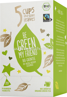 5 CUPS Be Green My Friend Bio Grüntee, 20 Beutel