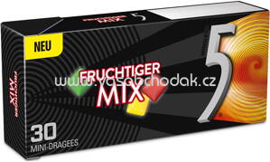 5 GUM Fruchtiger Mix Mini-Dragees, 30 St