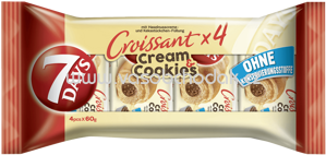 7 Days Croissant cream & cookies Haselnusscreme - Keks, 4x60g, 240g