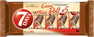 7 Days Cocoa Mini Roll Kakao 5x32g, 160g