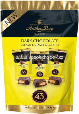 Anthon Berg Dark Chocolate Licor 43 Minis, 100g