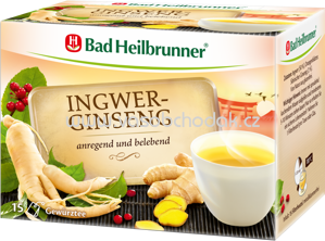 Bad Heilbrunner Ingwer Ginseng Tee, 15 Beutel