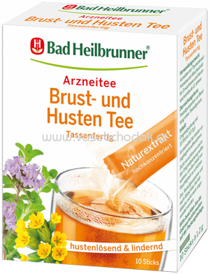 Bad Heilbrunner Brust und Husten Tee Tassenfertig, 10 St