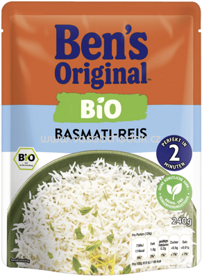 Ben's Original Express Bio Basmati Reis, 240g