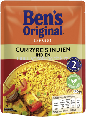 Ben's Original Express Curryreis Indien, 250g
