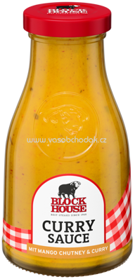 Block House Curry Sauce mit Mango Chutney und Curry, 240 ml