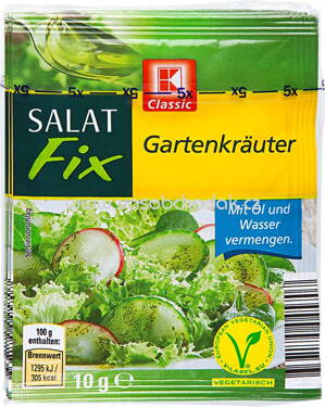 K-Classic Salat-Fix Garten Kräuter 5x10g