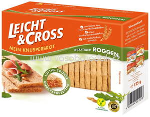 Leicht & Cross Mein Knusperbrot kräftiger Roggen 125g