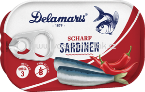 Delamaris Sardinen Scharf, 90g