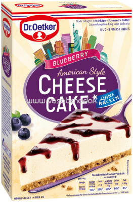 Dr.Oetker Backmischungen Cheesecake American Style Blueberry, 335g