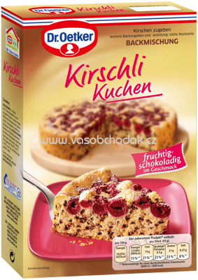 Dr.Oetker Backmischungen Familienkuchen Kirschli Kuchen, 435g