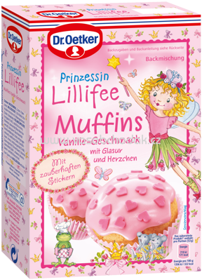 Dr.Oetker Backmischungen für Kinder Prinzessin Lillifee Muffins Vanille, 397g