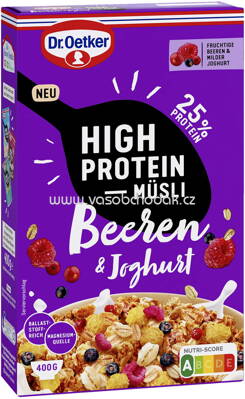 Dr.Oetker Vitalis High Protein Müsli Beeren & Joghurt, 400g