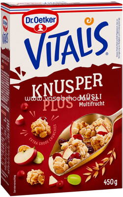 Dr.Oetker Vitalis Knusper Plus Multifrucht, 450g
