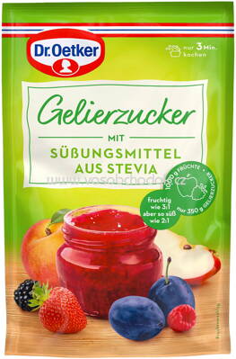 Dr.Oetker Gelierzucker mit Süßungsmittel aus Stevia, 350g