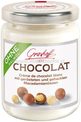 Grashoff Weiße Chocolat mit geröstet und gehackten Macadamianüssen, 235g