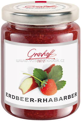Grashoff Konfitüre Erdbeer Rhabarber, 250g