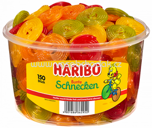 Haribo Bunte Schnecken 150 St, Dose, 1200g