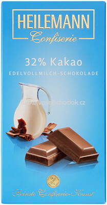 Heilemann 32 % Kakao Edelvollmilch-Schokolade, 100g