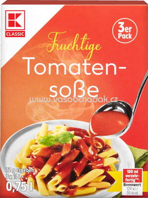 K-Classic Tomatensoße, 3x250 ml