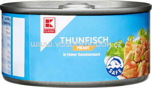 K-Classic Thunfisch Pikant in feiner Gemüsesauce, 185g