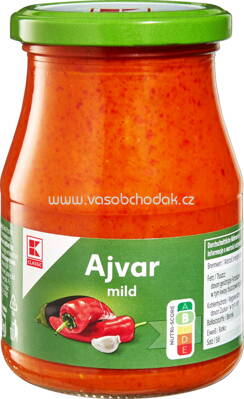K-Classic Ajvar, mild, 340 ml