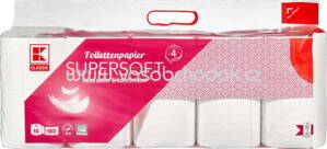 K-Classic Toilettenpapier Supersoft, 4-lagig, 10x180 Bl