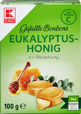 K-Classic Gefüllte Bonbons Eukalyptus Honig, 100g