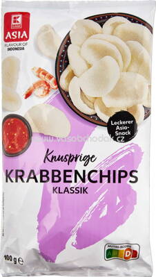 K-Classic Asia Knusprige Krabbenchips Klassik, 100g