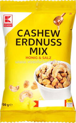 K-Classic Cashew Erdnuss Mix Honig & Salz, 200g