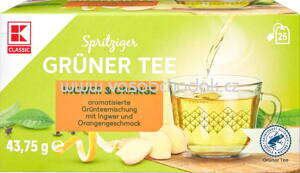 K-Classic Grüner Tee Ingwer & Orange, 25 Beutel