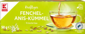 K-Classic Kräutertee Fenchel Anis Kümmel, 25 Beutel