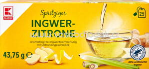 K-Classic Kräutertee Ingwer Zitrone, 25 Beutel