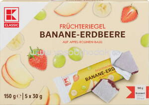 K-Classic Früchteriegel Banane Erdbeere, 5x30g