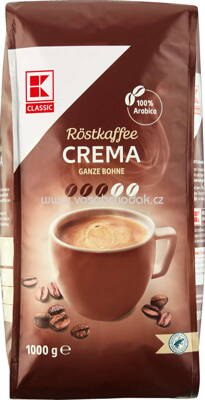 K-Classic Kaffee Crema Ganze Bohne, 1 kg