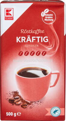 K-Classic Kaffee Kräftig gemahlen, 500g
