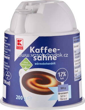 K-Classic Kaffeesahne, 12% Fett, 200g