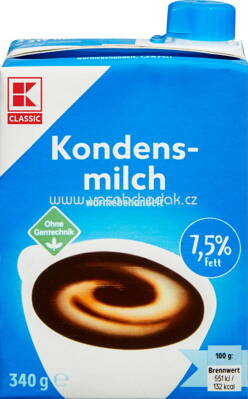 K-Classic Kondensmilch, 7,5% Fett, 340g