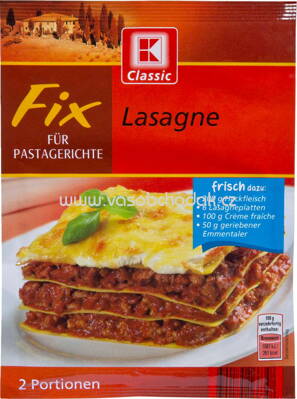 K-Classic Fix Lasagne, 1 St