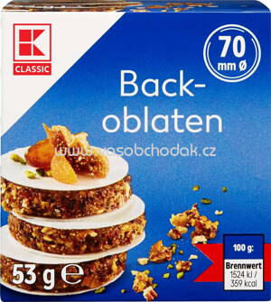 K-Classic Backoblaten, 70mm Ø, 53g