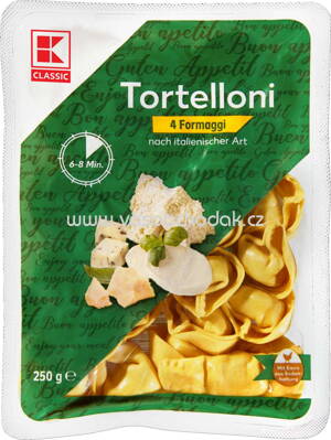 K-Classic Tortelloni 4 Formaggi nach italienische Art, 250g