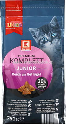 K-Classic Premium Komplett Junior Reich an Geflügel, 750g