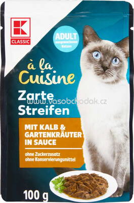 K-Classic ala Cuisine Zarte Streifen mit Kalb & Gartenkräuter in Sauce, 100g