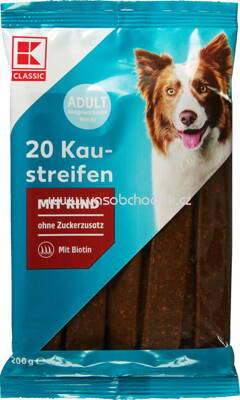 K-Classic 20 Kaustreifen mit Rind, 200g