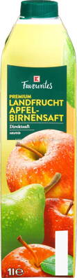 K-Favourites Premium Landfrucht Apfel Birnensaft, 1l
