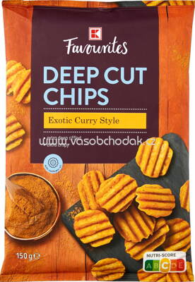 K-Favourites Deep Cut Chips Exotic Curry Style, 150g